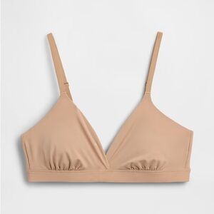 Everyday Wireless Triangle Bralette - Nude